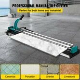 Manual Tile Cutter 47"/1200mm Cutting Machine w/ Laser Guide for Ceramic