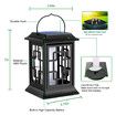 2Pcs Solar Lanterns Outdoor, Waterproof Hanging Solar Lanterns, Garden Lanterns Solar Powered Flame Lights LED Lanterns Lights for Patio Pathway Deck Yard
