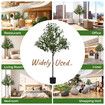 Artificial Olive Tree Imitation Plant Fake Green Faux Potted Indoor Greenery Natural Decoration Home Office Lifelike Fruit Leaves 150cm