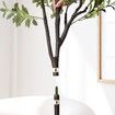 Artificial Olive Tree Imitation Plant Fake Green Faux Potted Indoor Greenery Natural Decoration Home Office Lifelike Fruit Leaves 150cm