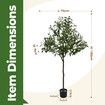Artificial Olive Tree Imitation Plant Fake Green Faux Potted Indoor Greenery Natural Decoration Home Office Lifelike Fruit Leaves 150cm