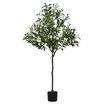 Artificial Olive Tree Imitation Plant Fake Green Faux Potted Indoor Greenery Natural Decoration Home Office Lifelike Fruit Leaves 150cm