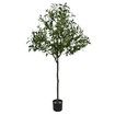 Artificial Olive Tree Imitation Plant Fake Green Faux Potted Indoor Greenery Natural Decoration Home Office Lifelike Fruit Leaves 150cm