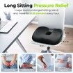 Innovative Donut Pillow Hemorrhoids Scientific Center Hole and Tailbone Cutout,Donut Seat Cushion for Coccyx,Sciatica,After Surgery Sitting Relief