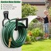 Hose Holder Wall Mount, Metal Garden Hose Holder - Heavy Duty Water Hose Holder, Hose Reel Holds Up to 150Ft, Durable Hooks for Garage Outside