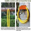 Garden Hose Holder Wall Mount Water Hose Water Hose Holder Hose Rack Hose Storage Organizer for Outside Yard, Garden, Garage, Storage Organizer, Orange