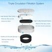 Pet Water Fountain Replacement Filters for 67oz/2L and 108/3.2L Stainless Steel Fountain,20 Water Bowl Dispenser Filter Replacement with 20 Sponges