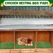 6Pcs Chicken Nesting Pads Artificial Grass Mat Chickens Nesting Box Pads Rug Carpet Synthetic Turf Mat Pet Training Grass for Egg Chicken Coop