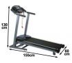 Electric Treadmill 2.0HP Running Belt with Heart Rate Monitor & Built-In Speakers - Silver