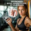 Electronic Hand Grip Strength Tester, Grip Strengthener Hand Exerciser Meter, Digital Hand Grip Training Gauge 220 Lbs / 99 Kgs for Sports (Black)