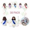 Mini Jesus Figures,Set of 30pcs Action Figures Little Jesus Figures,Tiny Jesus Figures to Hide and Seek Religious Gifts for Easter Egg Stuffers