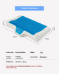 60x40cm Cooling Gel Pillow Memory Foam Summer Chill Orthopedic Memory Foam Pillow for Side Back Sleeper