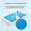 60x40cm Cooling Gel Pillow Memory Foam Summer Chill Orthopedic Memory Foam Pillow for Side Back Sleeper