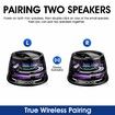 Magnetic Bluetooth Speaker with Multi-RGB Color Light and Phone Holder for Metal Surface,Perfect Mini Speaker for Shower,Room,Bike,Car(Black)
