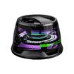 Magnetic Bluetooth Speaker with Multi-RGB Color Light and Phone Holder for Metal Surface,Perfect Mini Speaker for Shower,Room,Bike,Car(Black)