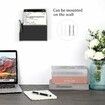 Acrylic Suggestion Box With Lock Wall Mounted Acrylic Donation Box with Sign Slot,Office Ballot Box,Locking Mailbox Suggestion Comment Box,Black