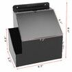 Acrylic Suggestion Box With Lock Wall Mounted Acrylic Donation Box with Sign Slot,Office Ballot Box,Locking Mailbox Suggestion Comment Box,Black