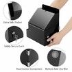Acrylic Suggestion Box With Lock Wall Mounted Acrylic Donation Box with Sign Slot,Office Ballot Box,Locking Mailbox Suggestion Comment Box,Black