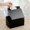 Acrylic Suggestion Box With Lock Wall Mounted Acrylic Donation Box with Sign Slot,Office Ballot Box,Locking Mailbox Suggestion Comment Box,Black
