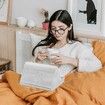 Tablet Stand Pillow with Pocket, Lazy Holder Stand for Bed Sofa,Compatible with iPads Tablets Smartphones Books Magazines (Gray)