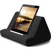 Tablet Stand Pillow with Pocket, Lazy Holder Stand for Bed Sofa,Compatible with iPads Tablets Smartphones Books Magazines (Black)