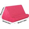 Tablet Stand Pillow with Pocket, Lazy Holder Stand for Bed Sofa,Compatible with iPads Tablets Smartphones Books Magazines (Rose Red)
