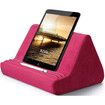 Tablet Stand Pillow with Pocket, Lazy Holder Stand for Bed Sofa,Compatible with iPads Tablets Smartphones Books Magazines (Rose Red)