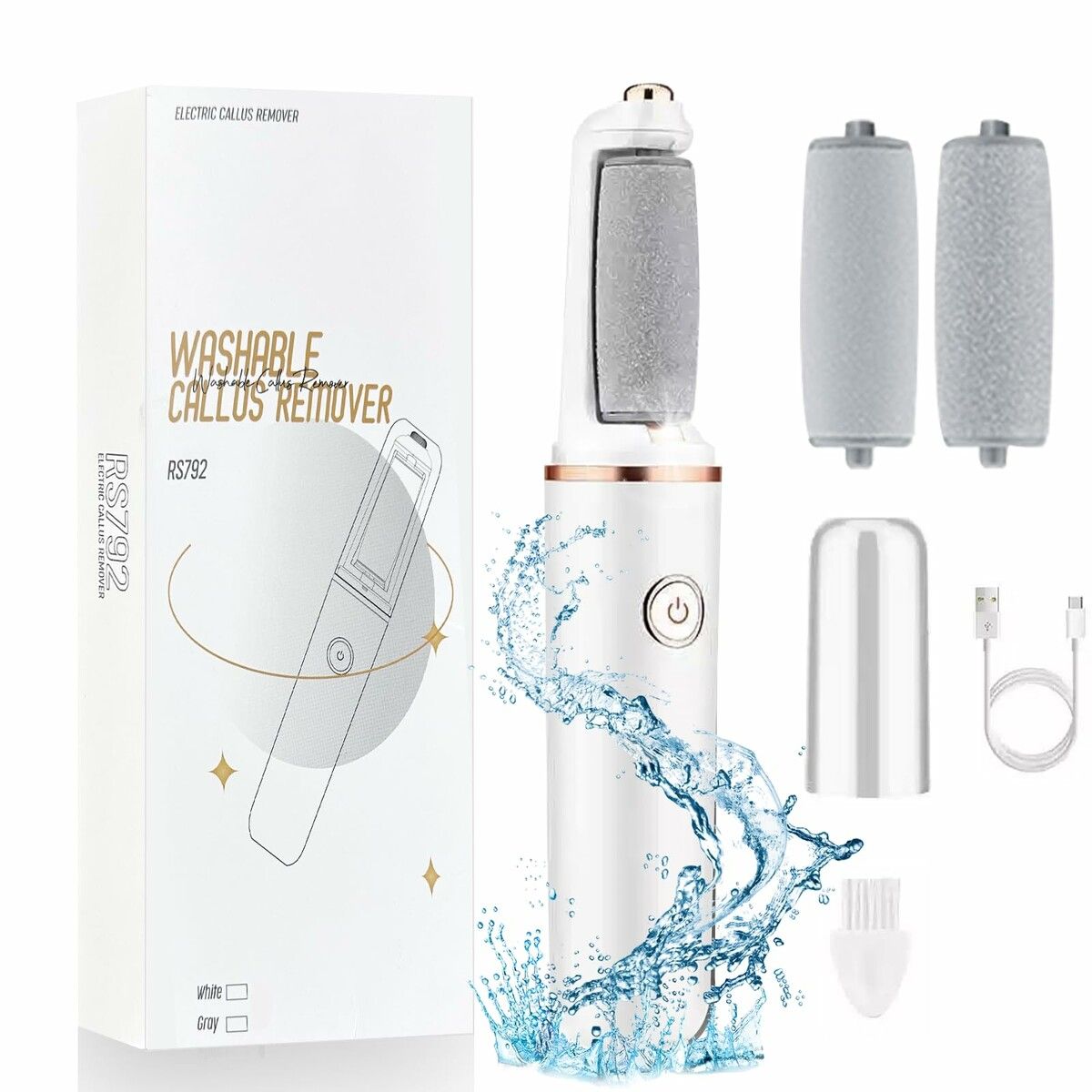 Electric Callus Remover for Feet,Portable Foot File,Smooth Pedicure Wand Rechargeable Pedicure Tool,Feet Care