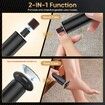Electric Foot Callus Remover,2 in 1 Electric Foot File Nail Grinder Rechargeable Foot Sander Pedicure Tools for Feet Dead Skin(Black-1 Pack)
