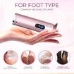 Electric Foot File Callus Remover for Feet Rechargeable Foot Grinder  Pedicure Tools 2 Speed Adjustable(Pink)