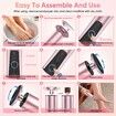 Electric Foot Callus Remover,2 in 1 Electric Foot File Nail Grinder Rechargeable Foot Sander Pedicure Tools for Feet Dead Skin(Pink-1 Pack)