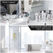 Aluminum Hanging Shower Caddy 3-Shelf Bathroom Organiser Storage Shelves Silver