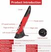 2.4GHz USB Wireless Optical Stylus for Computer Parts for PC Wireless Mouse 2.4G Type of Customised Innovative Vertical Stylus (Red)
