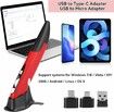 2.4GHz USB Wireless Optical Stylus for Computer Parts for PC Wireless Mouse 2.4G Type of Customised Innovative Vertical Stylus (Red)