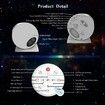 Orb Star Galaxy Projector for Bedroom, Planetarium Projector with 13 4K Replaceable Discs, Bluetooth Speaker & White Noise,Timer & Remote,Night Light