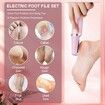 Electric Callus Remover for Feet,Pedicure Tools Foot Care Kit, Foot Scrubber Feet File Smooth Pedi Wand for Hard Cracked Dry Dead Skin-Pink