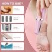 Electric Callus Remover for Feet,Pedicure Tools Foot Care Kit, Foot Scrubber Feet File Smooth Pedi Wand for Hard Cracked Dry Dead Skin-Pink