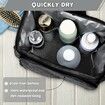 Portable Shower Caddy, Large Capacity Shower Caddy Tote Bag for College Dorm Room Essentials,Quick Dry Hanging Toiletry Bag for Travel-Black