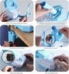 Automatic Yarn Winder Thread Winder Reusable Efficiently, Yarn Dispenser Electric Yarn Ball Winder for Knitters Crocheters,Blue