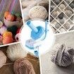 Automatic Yarn Winder Thread Winder Reusable Efficiently, Yarn Dispenser Electric Yarn Ball Winder for Knitters Crocheters,Blue