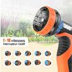 100ft Expandable Garden Hose with 10-Function Nozzle, Lightweight, Durable, Flexible, Kink-Free Retractable Garden Hose for Lawn and Garden