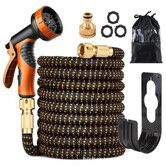 50ft Expandable Garden Hose with 10-Function Nozzle, Lightweight, Durable, Flexible, Kink-Free Retractable Garden Hose for Lawn and Garden