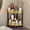 Shower Corner Shelf Caddy 2 Shelf Shower Organizer Corner No Drill Shower Storage Rust Proof Bathroom Corner Wall Shelf Shampoo Holder Gold