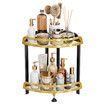 Shower Corner Shelf Caddy 2 Shelf Shower Organizer Corner No Drill Shower Storage Rust Proof Bathroom Corner Wall Shelf Shampoo Holder Gold