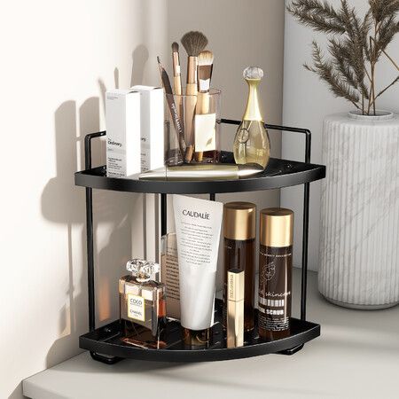Shower Corner Shelf Caddy 2 Shelf Shower Organizer Corner No Drill Shower Storage Rust Proof Bathroom Corner Wall Shelf Shampoo Holder