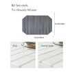 Dark Gray 60*39cm Octagonal Diatomaceous Earth Drying Mat Foldable Multifunctional Water Absorbent for Kitchen Countertops
