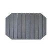 Dark Gray 60*39cm Octagonal Diatomaceous Earth Drying Mat Foldable Multifunctional Water Absorbent for Kitchen Countertops