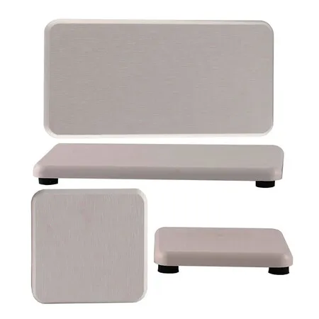 Light Gray 4 PCS Diatomaceous Earth Set Absorbent Tray Soap Dish Hand Sanitizer Holder Plant Pot Drying Mat for Kitchen