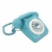 Corded Retro Phone,TelPal Vintage Old Phones,Classic 1930s Antique Landline Phones for Home & Office Decor,Novelty Hotel Telephone with Redial,Blue