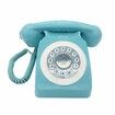 Corded Retro Phone,TelPal Vintage Old Phones,Classic 1930s Antique Landline Phones for Home & Office Decor,Novelty Hotel Telephone with Redial,Blue